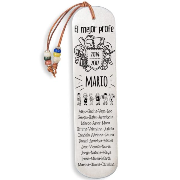 MARCAPÁGINAS PERSONALIZADO PROFESORES