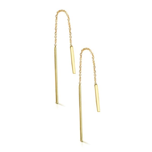 Pendientes Oro 18k Barras