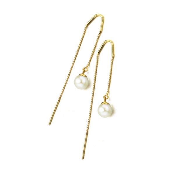Pendientes Oro 18k Perlas