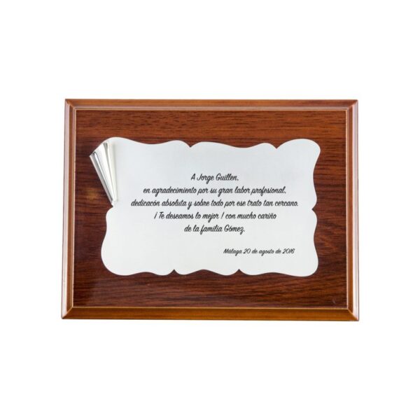 Placa aniversario