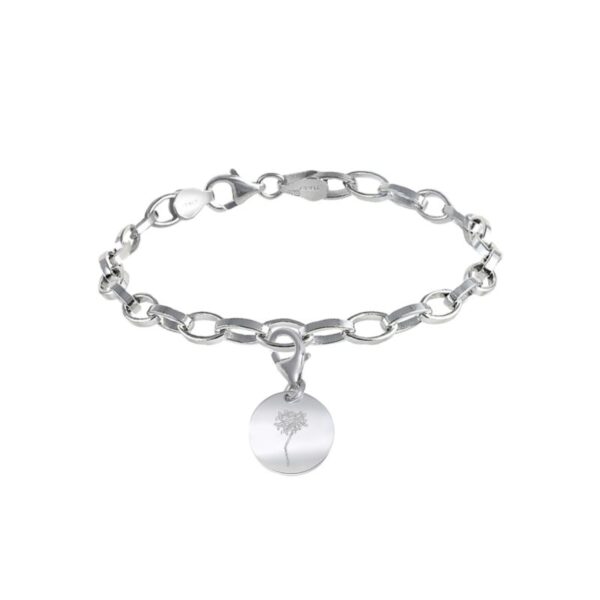 Pulsera Biznaga eslabones plata