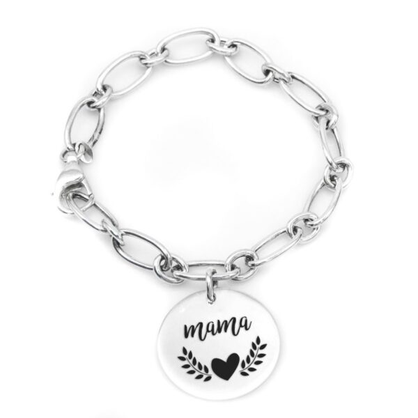 Pulsera medalla mamá espiga