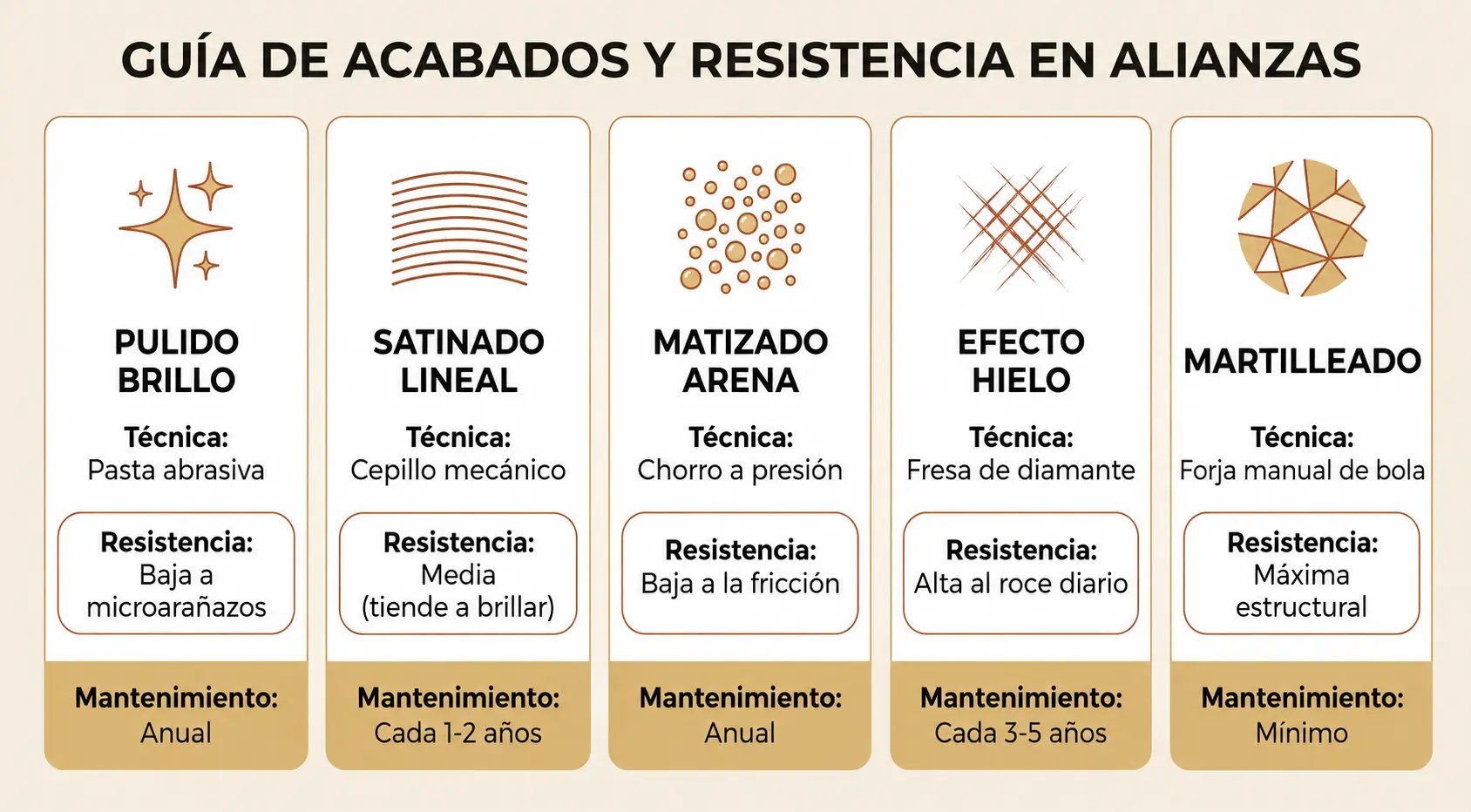 Durabilidad Acabados Alianzas Boda